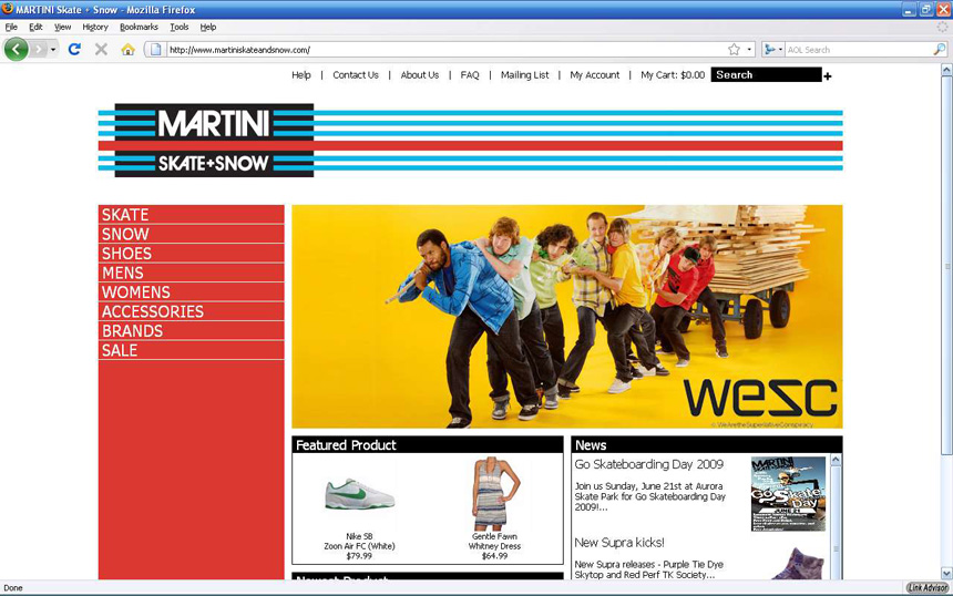 martini website