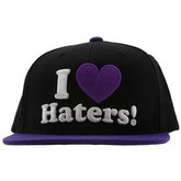 Haters Snapback Cap (Black/Purple)