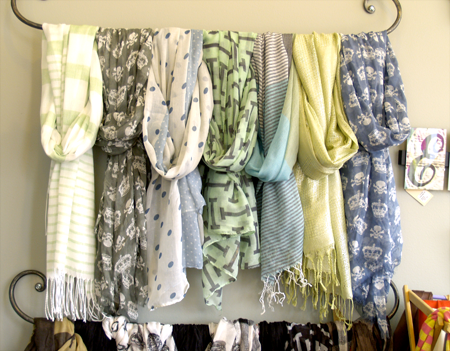Fashion scarves in plains and patterns