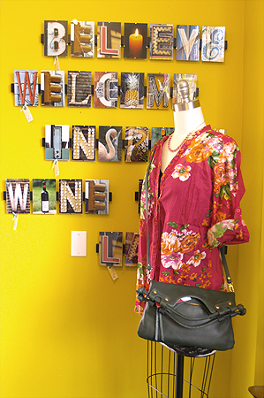 signs made from letter photos