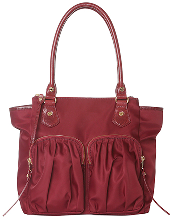 Jane tote in Ruby Bedford