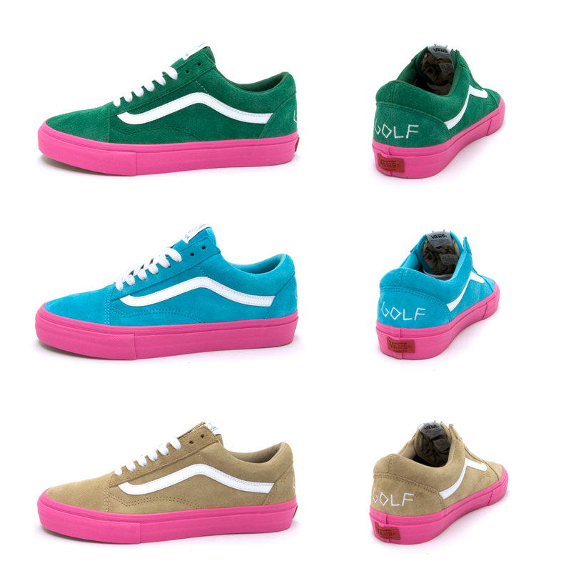 vans old skool pro s golf wang wheat pink