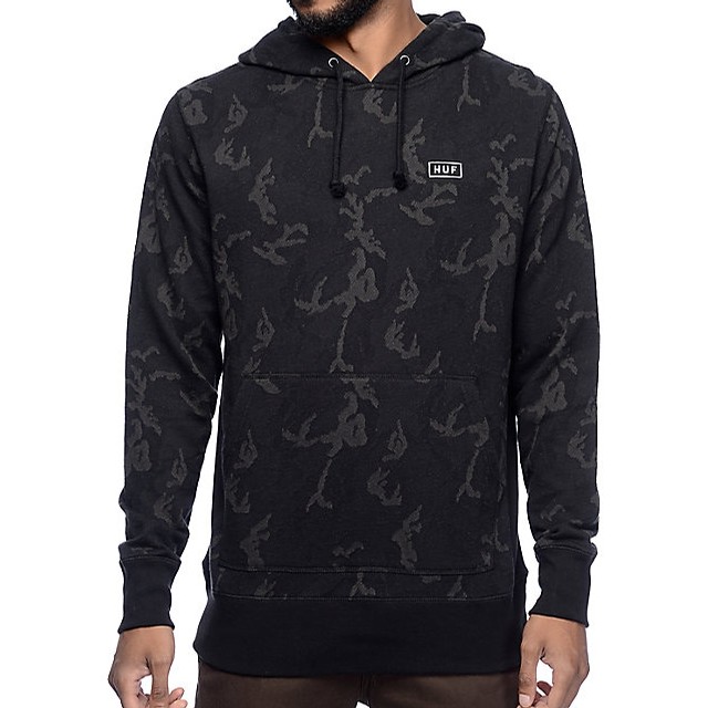huf worldwide camo hoodie