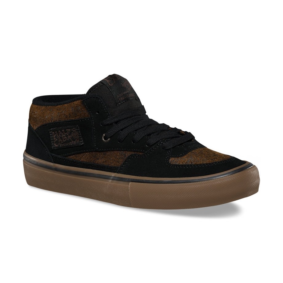 vans half cab pro black gum