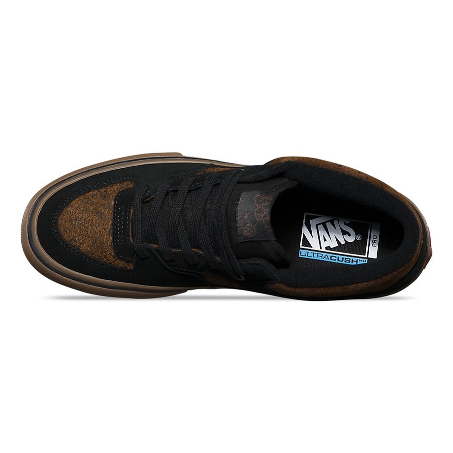 vans half cab pro black gum