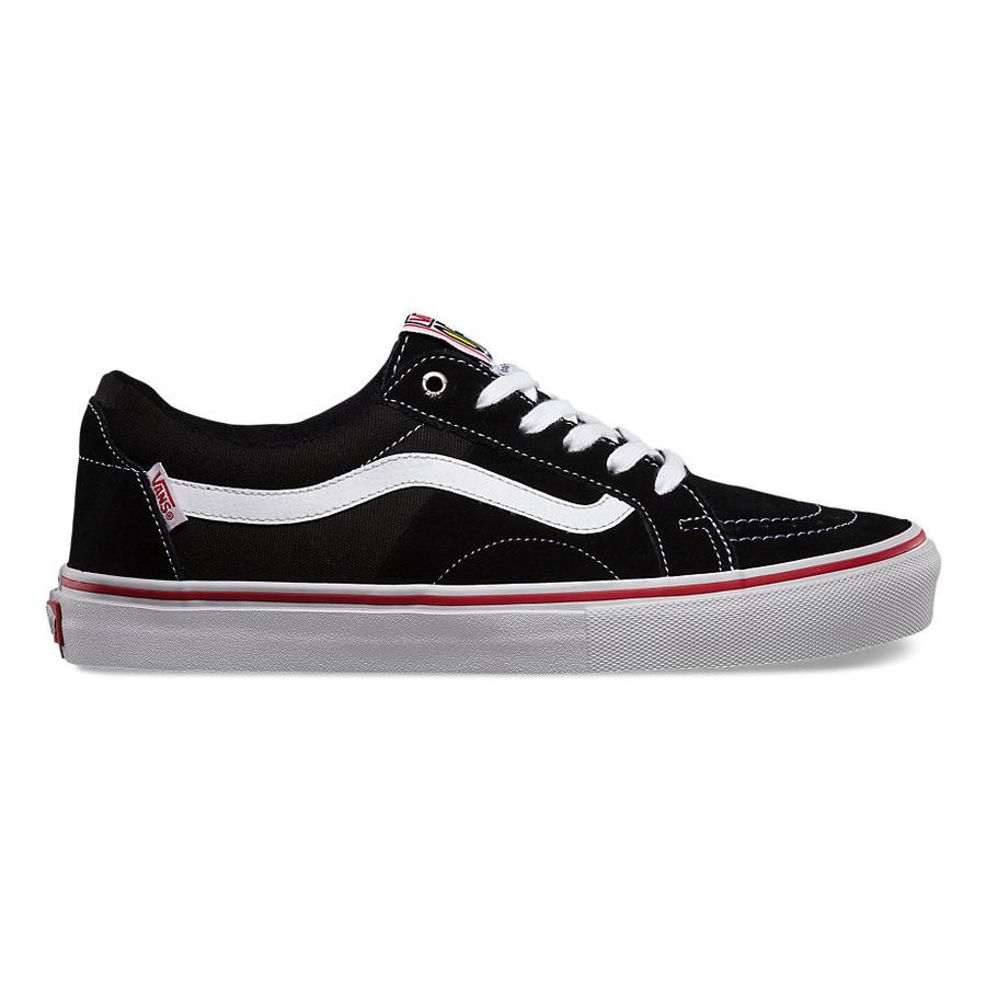 vans av sk8 low black white