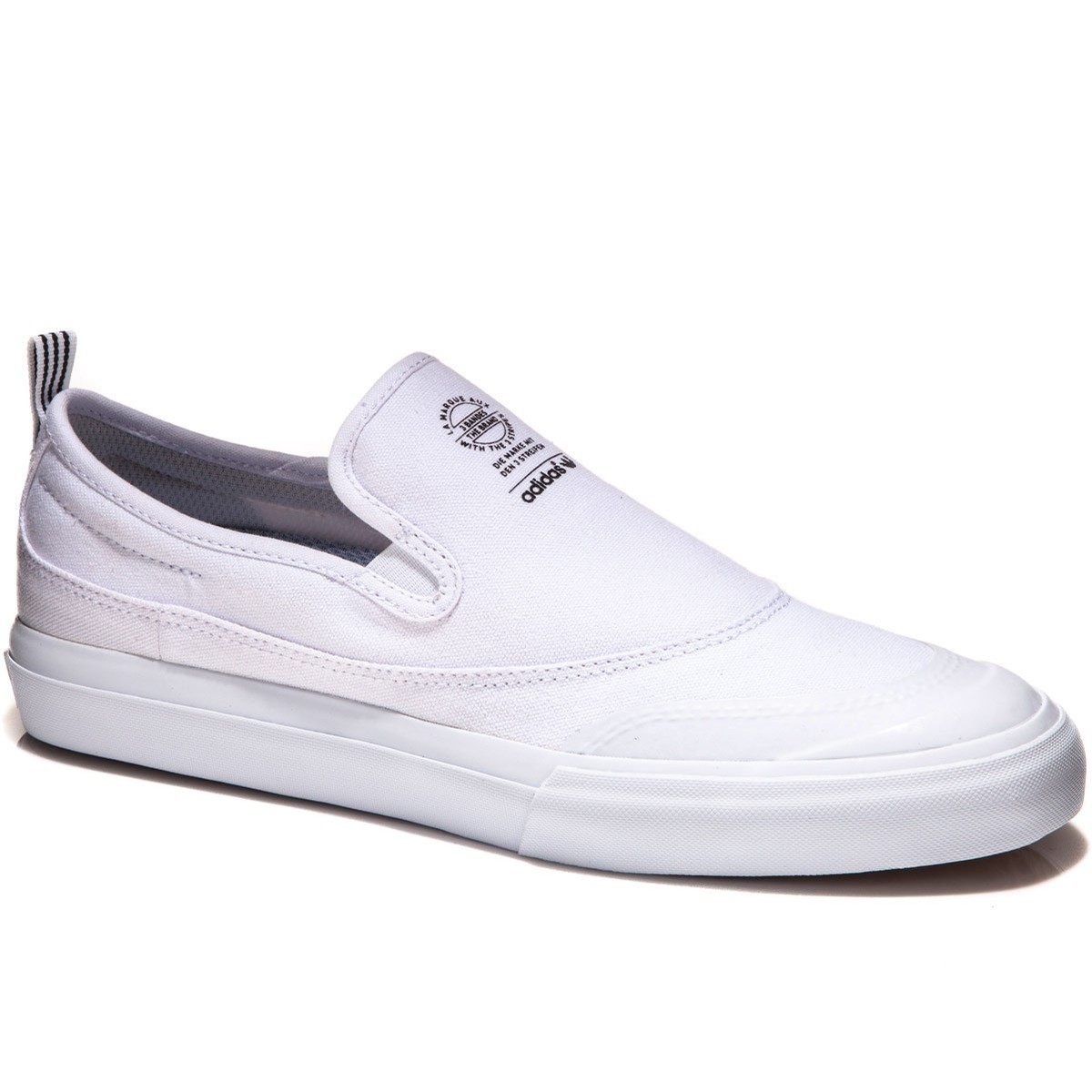 adidas matchcourt white slip on shoes