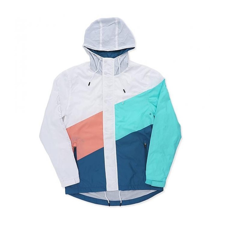 coral windbreaker
