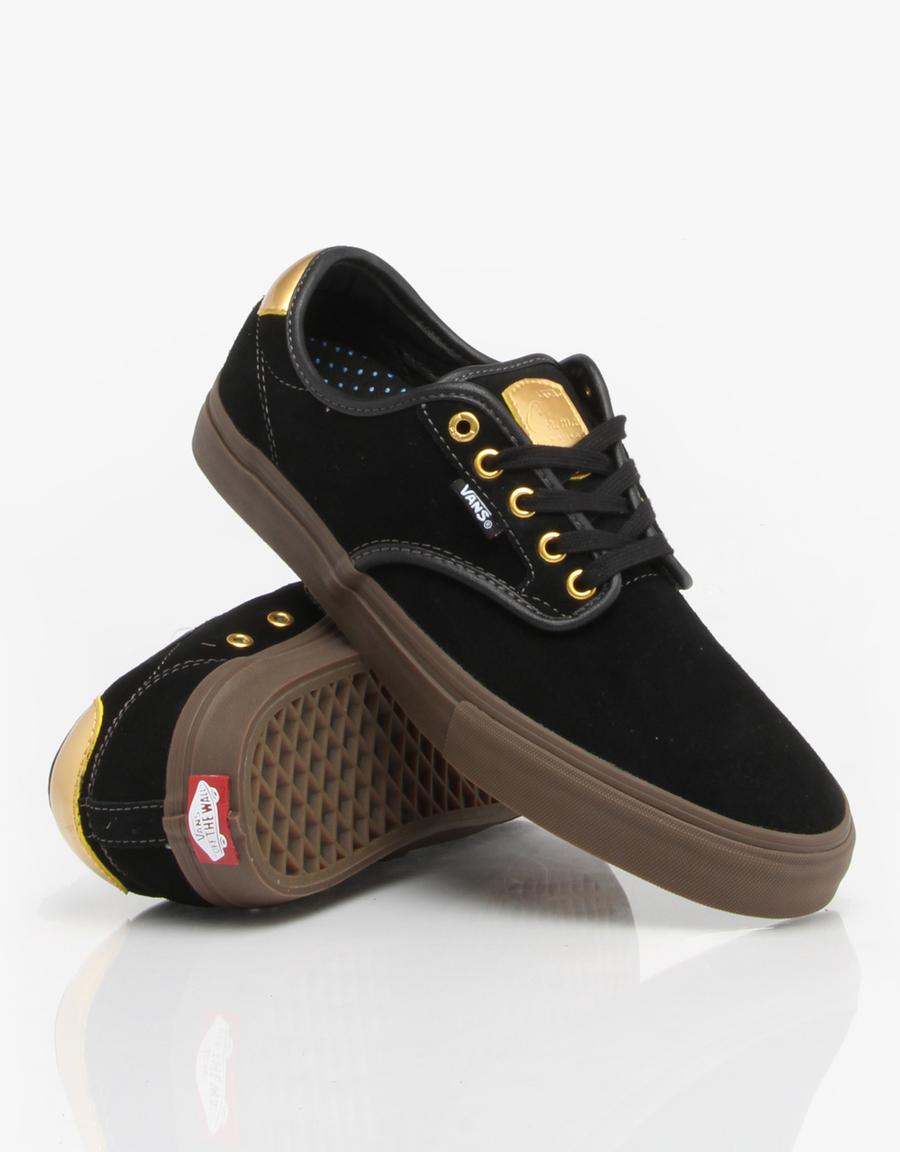 Vans Chima Ferguson Pro Skate Shoes (Black/Gum/Gold) Shoes Mens Mens Shoes at Denver Vans Chima Ferguson Pro Skate Shoes (Black/Gum/Gold) Shoes Mens Mens Shoes at Denver