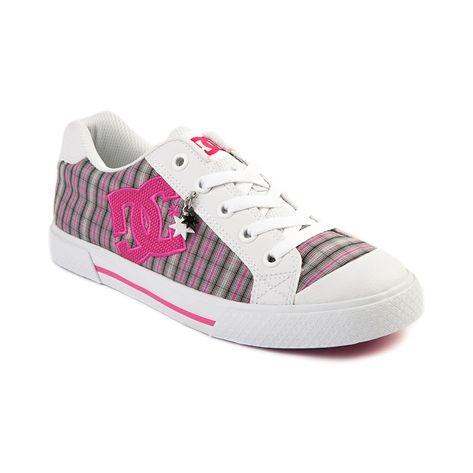 pink plaid dc shoes