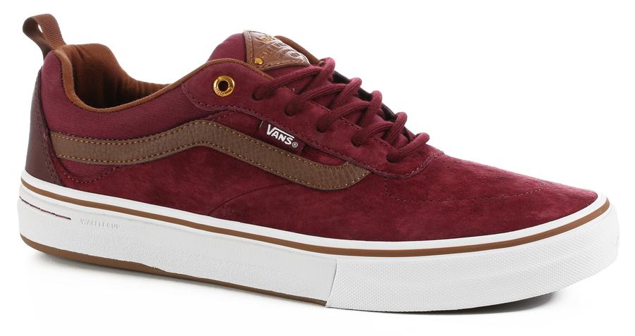 brown red vans