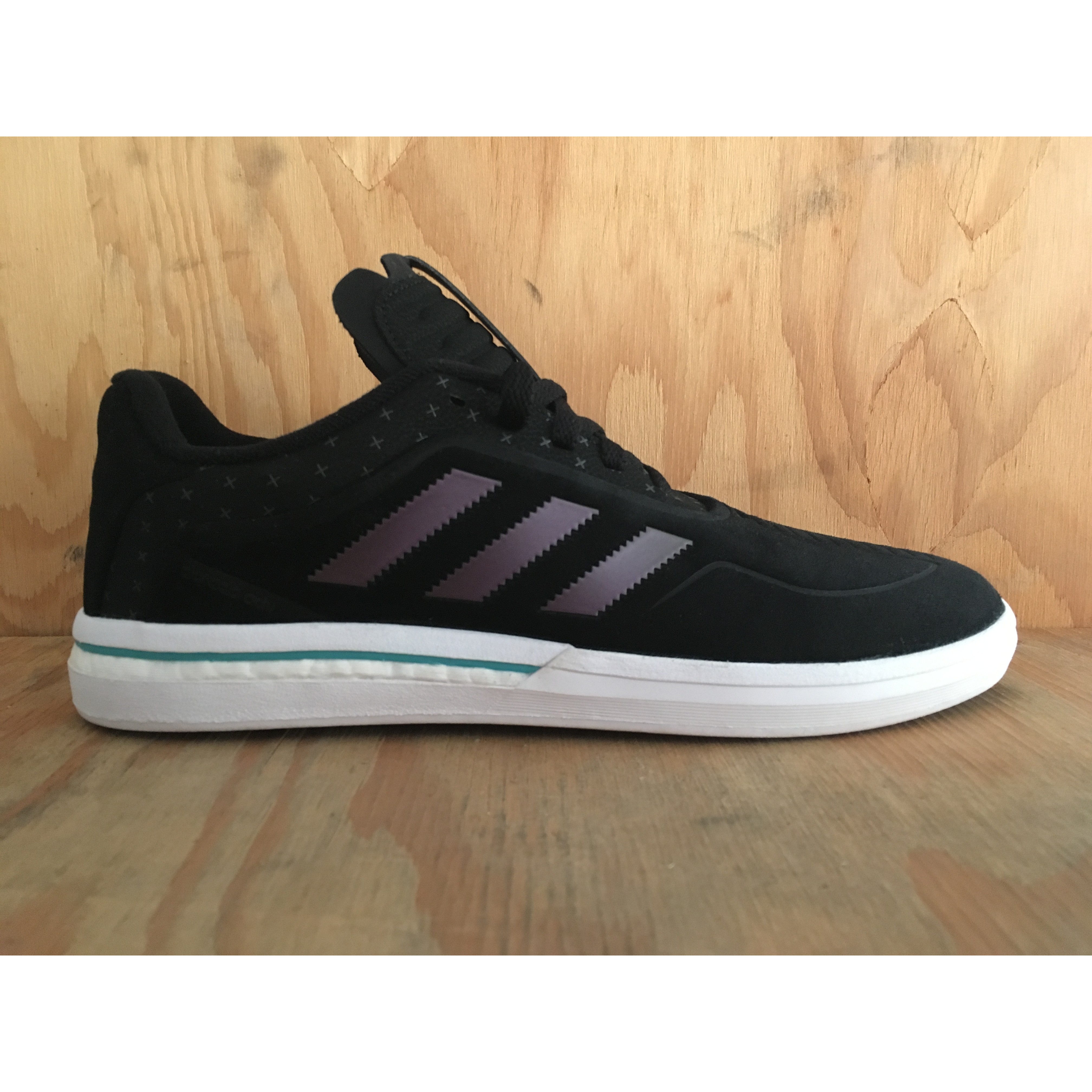 Química Expresión Emular Adidas Dorado ADV Boost Shoes (Black/Black/Shock Green) Shoes Mens Mens  Shoes at Denver