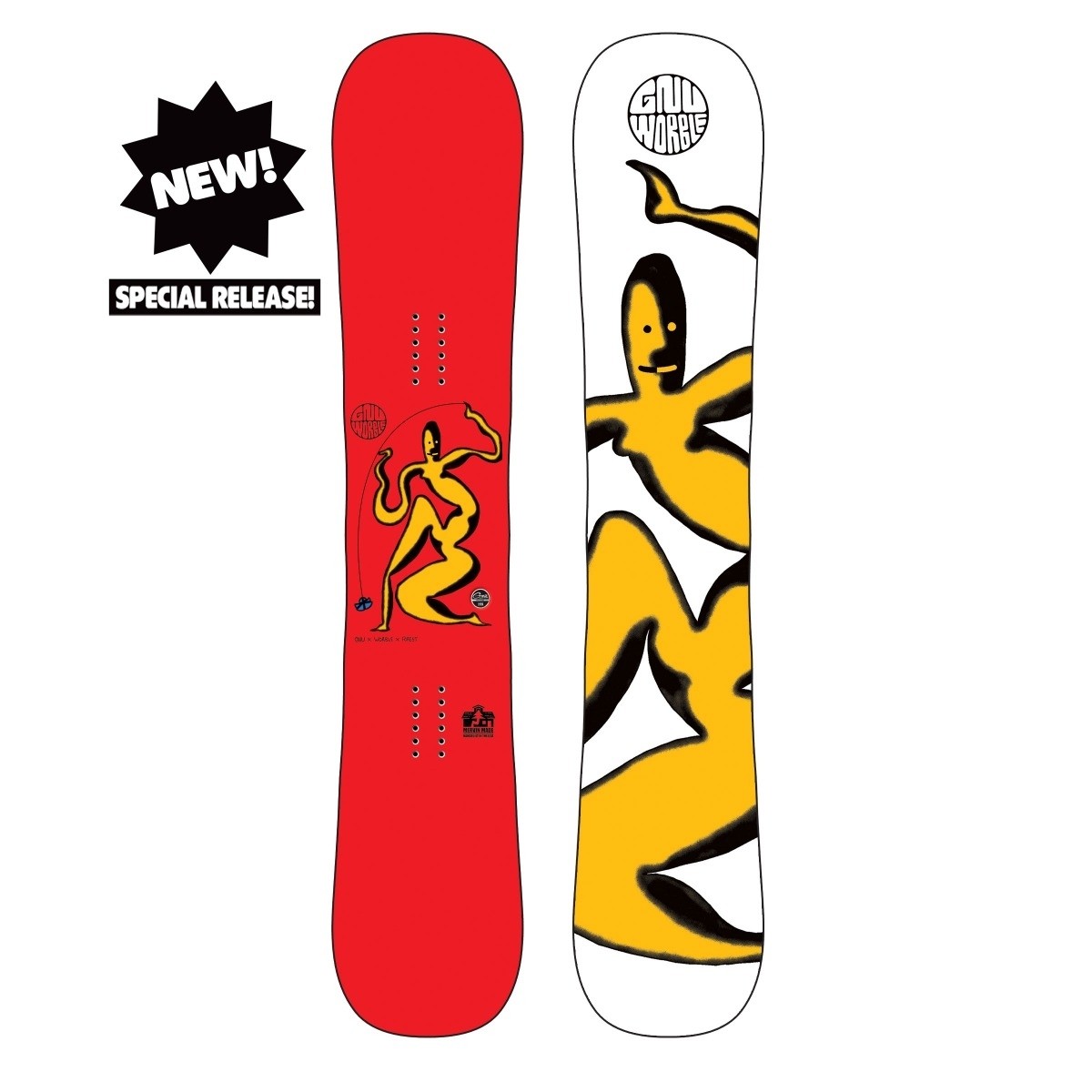 Gnu Headspace Snowboard (Worble Edition) Mens at Denver