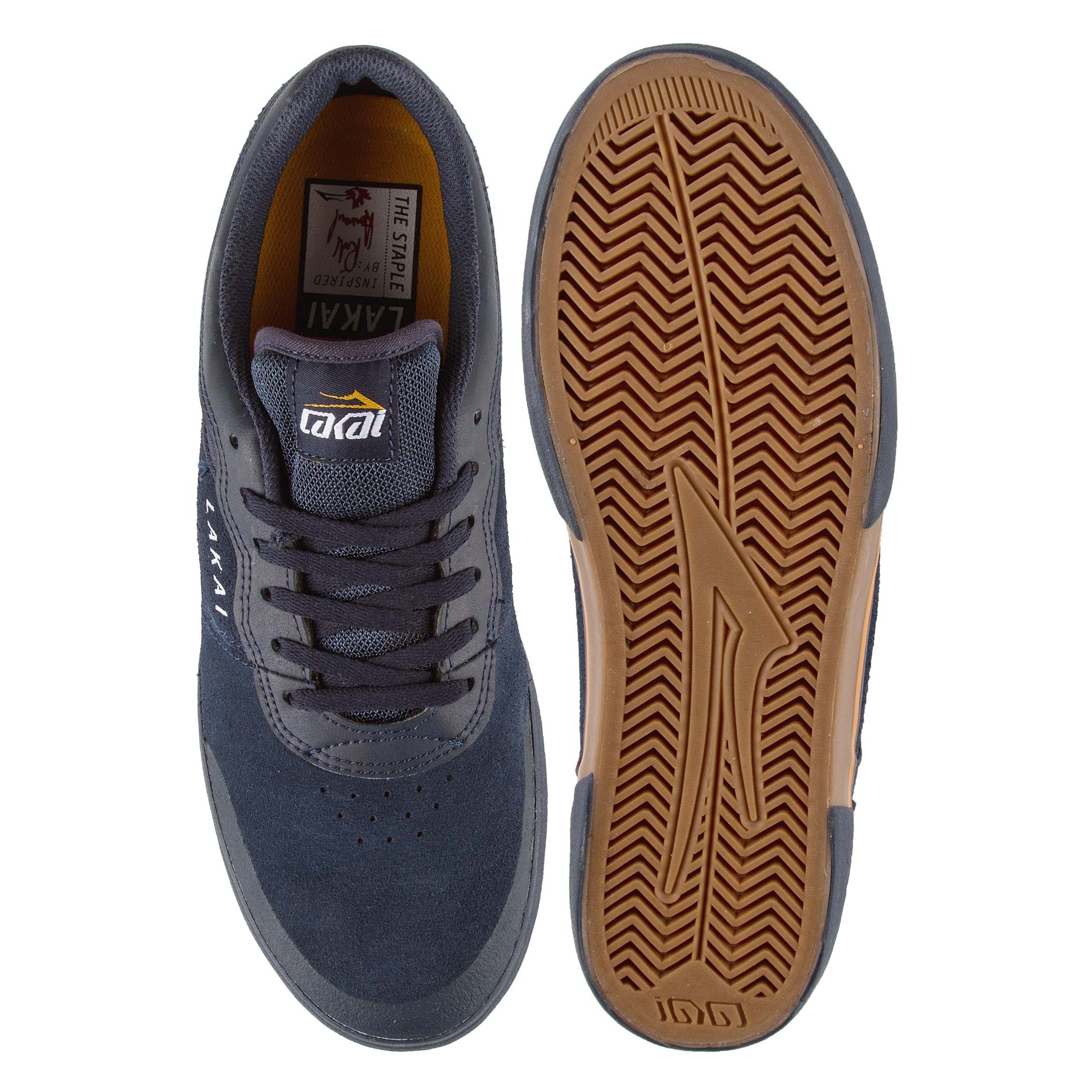 Lakai Staple Shoe (Navy/Gum Suede Rick 