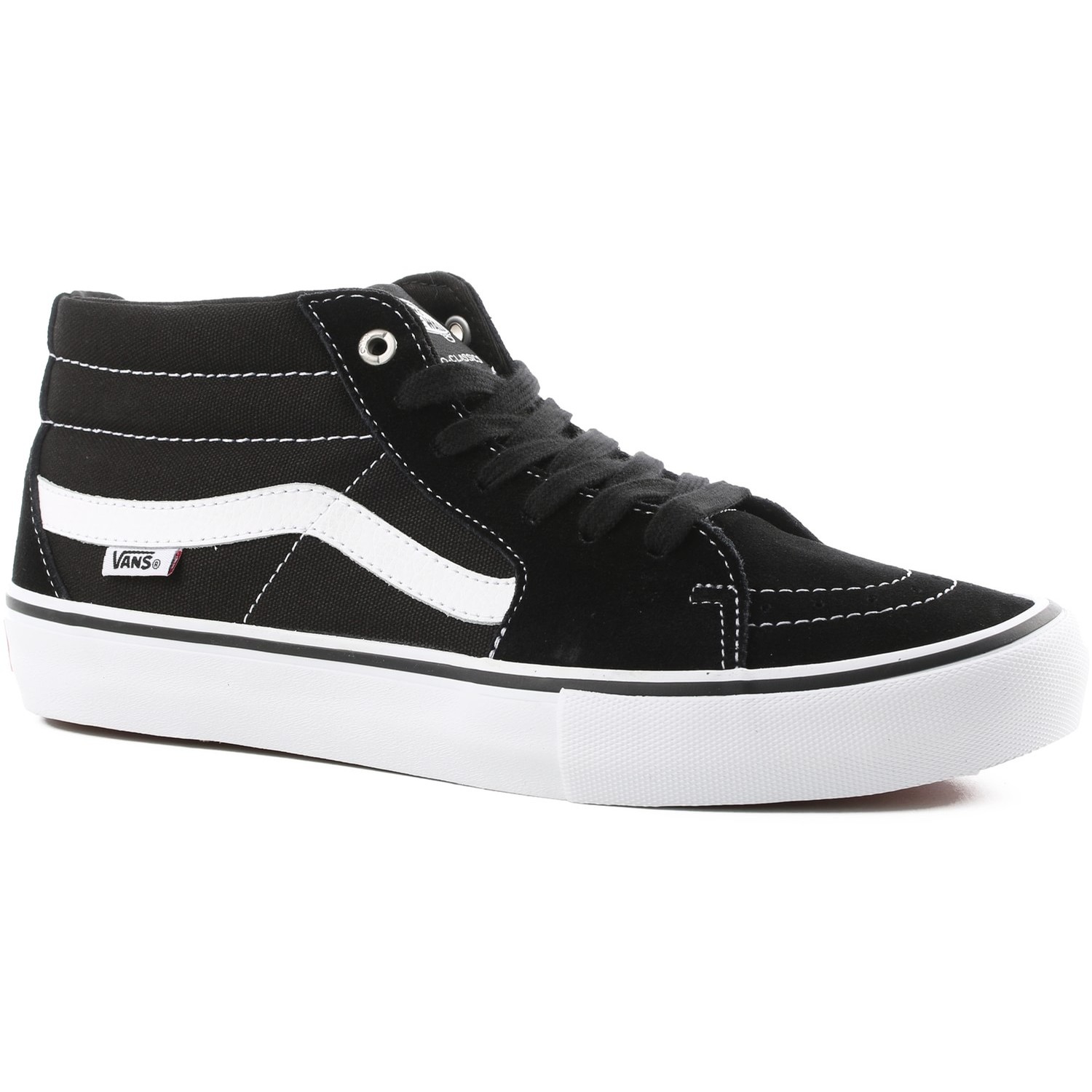 Vans Sk8 Mid Pro Shoes (Black/White 