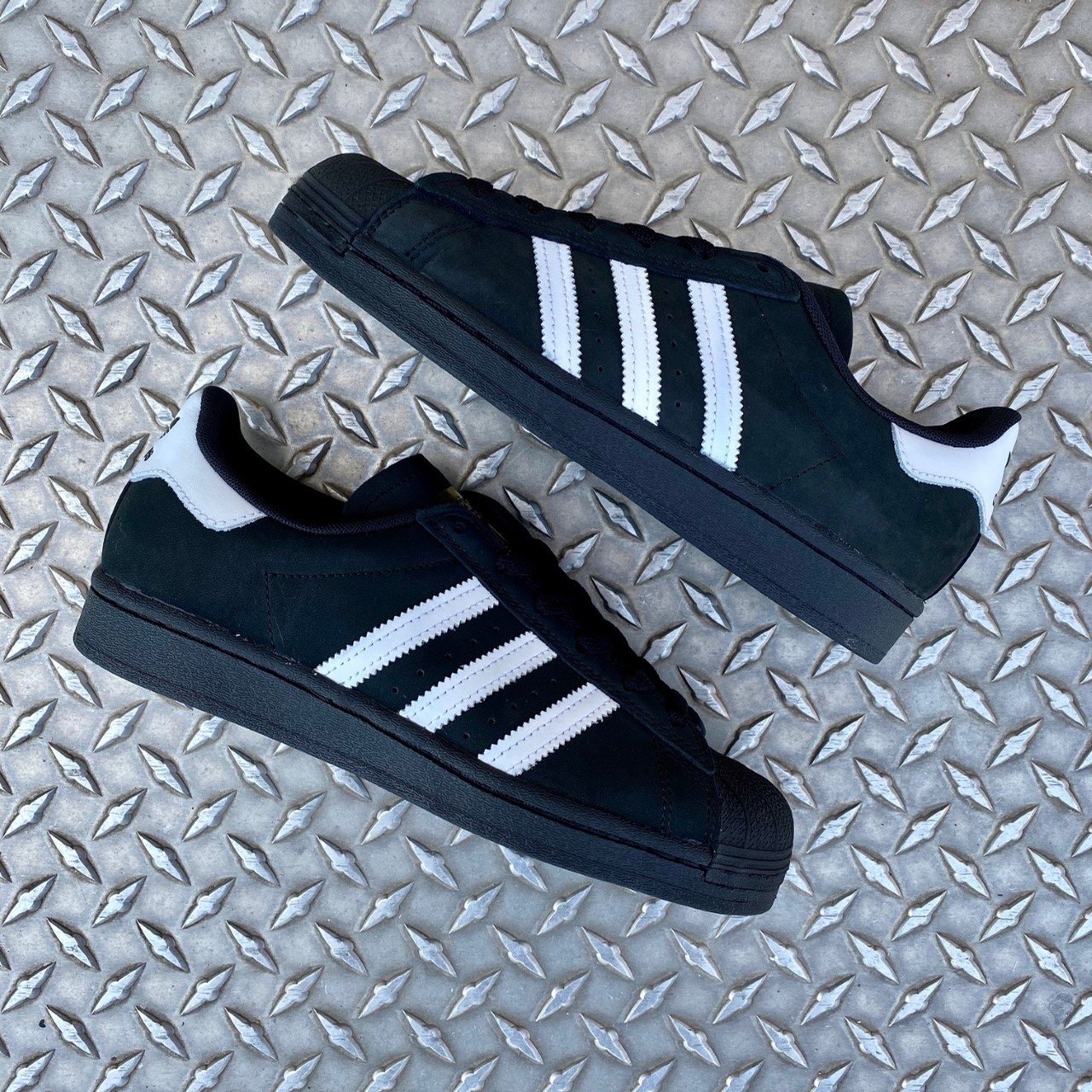 ADIDAS SUPERSTAR ADV (BLACK/WHITE/METGOLD FOOTWEAR at Blacklist