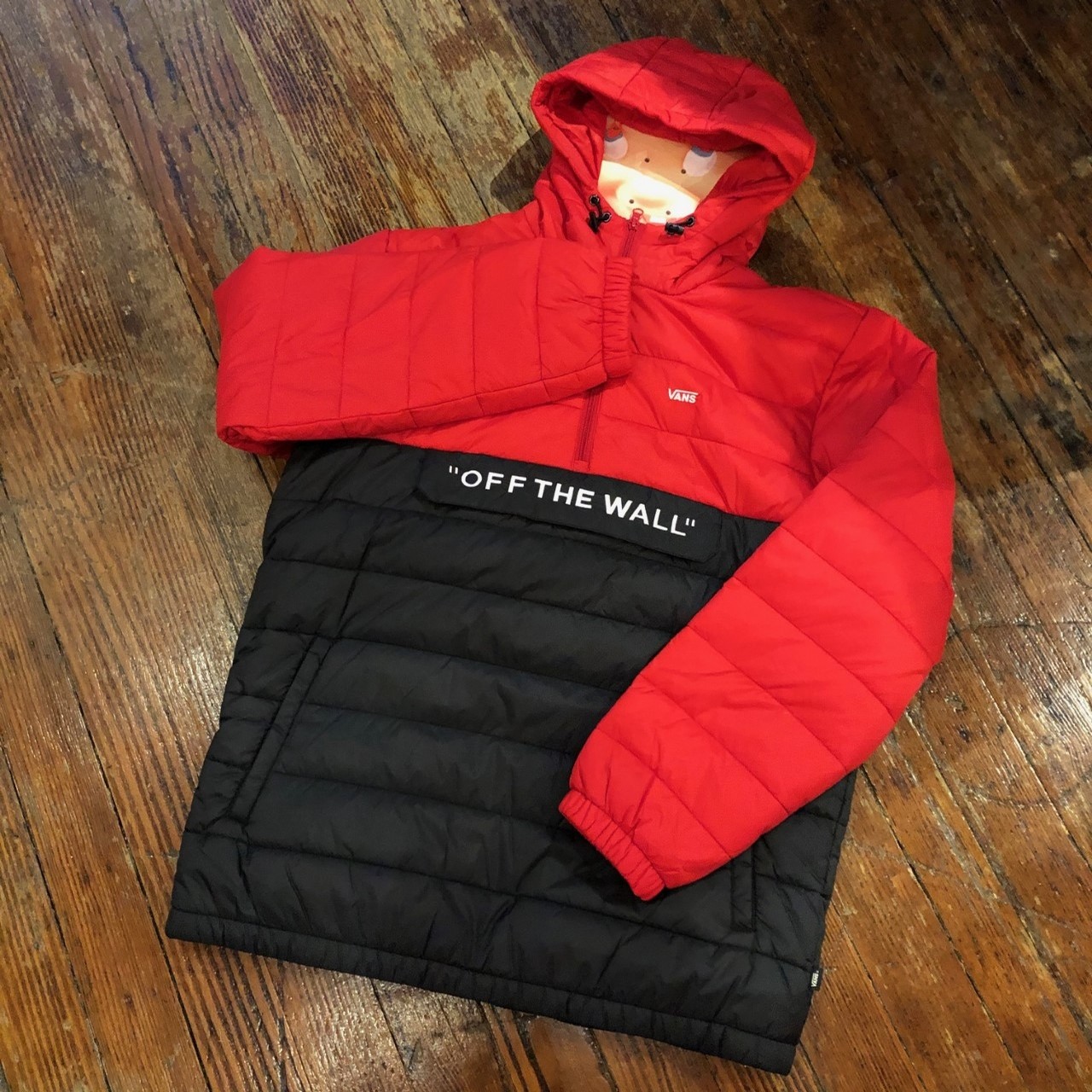 vans jacket red