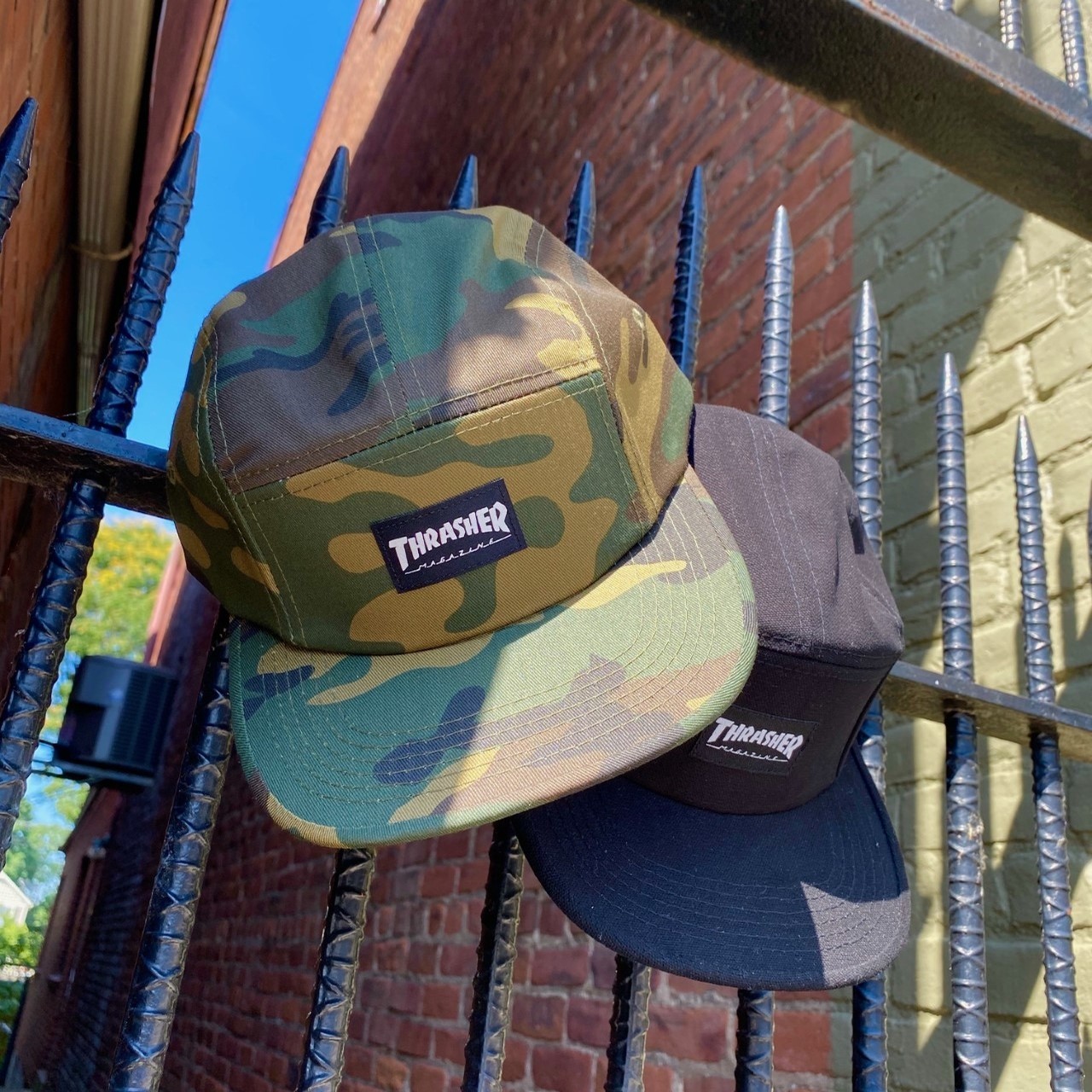 thrasher five panel hat