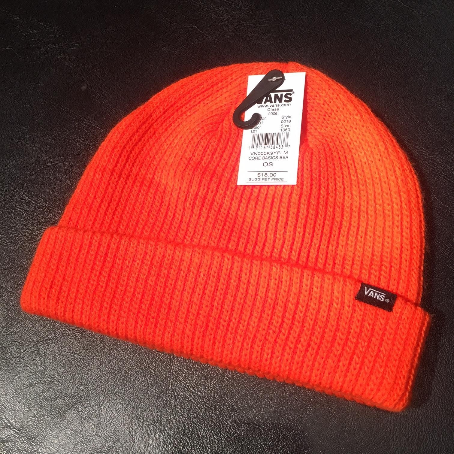 vans beanie orange