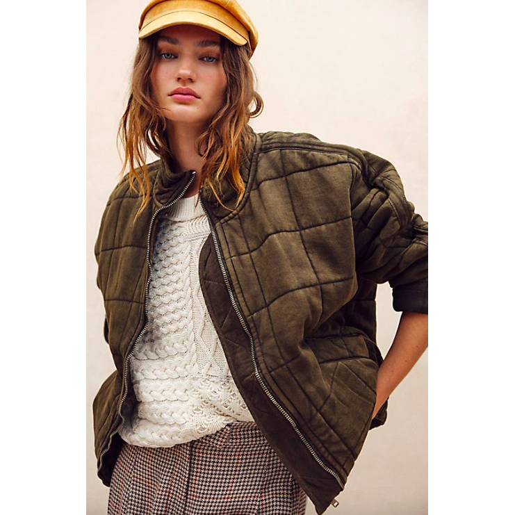 military quilted jacket