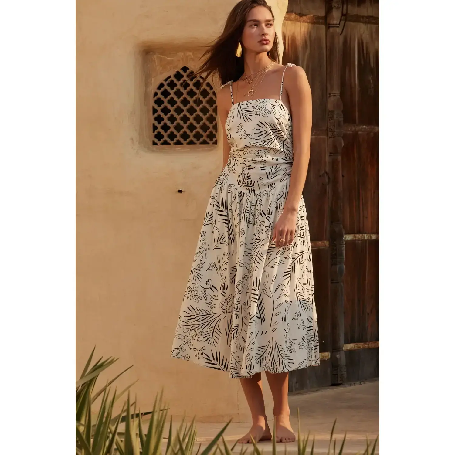 floral ruched flare dress Floral Ruched Fit and Flare Midi