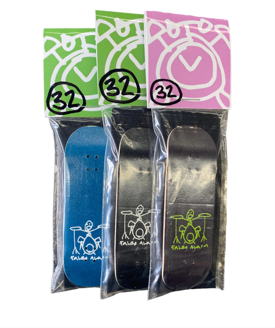 False Alarm 32mm Drum One Deck Fingerboards Decks at Cal Surf