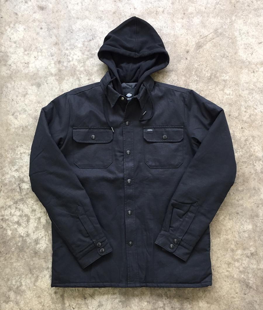 Modern Fit Shirt Jacket Fleece Hood 