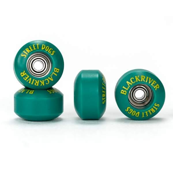 Blackriver Fingerboard Wheels Street Dogs Green Fingerboards Wheels