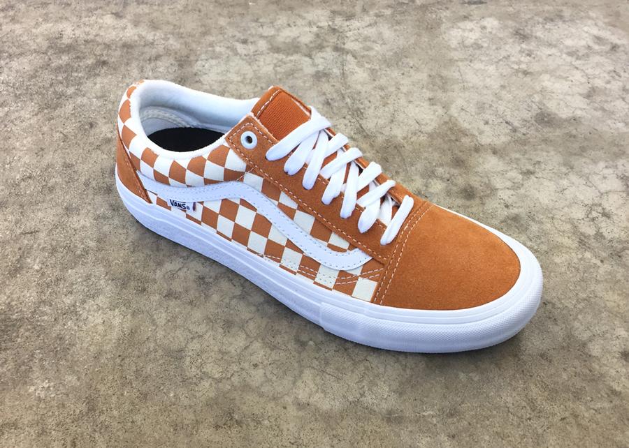 vans checkerboard old skool orange