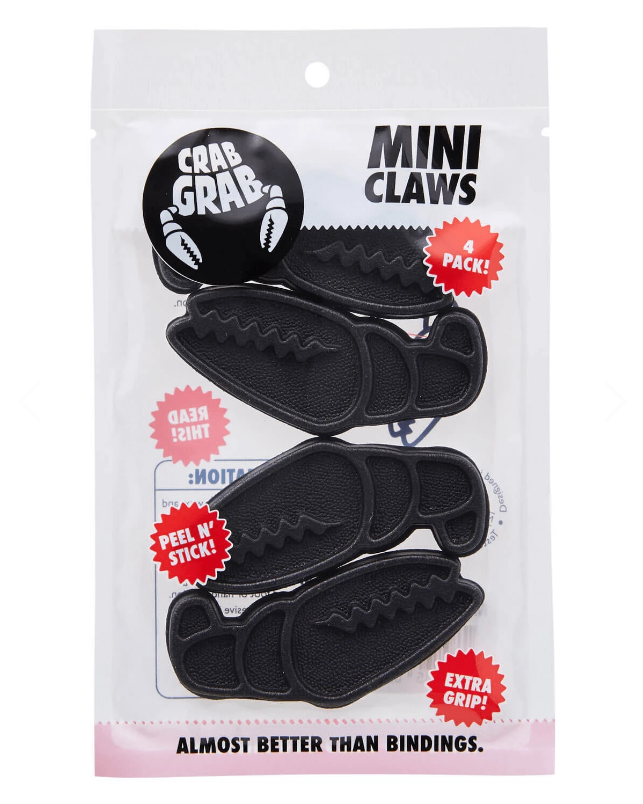Crab Grab Mini Claws (BLK) Stomp Pads at Cal Surf