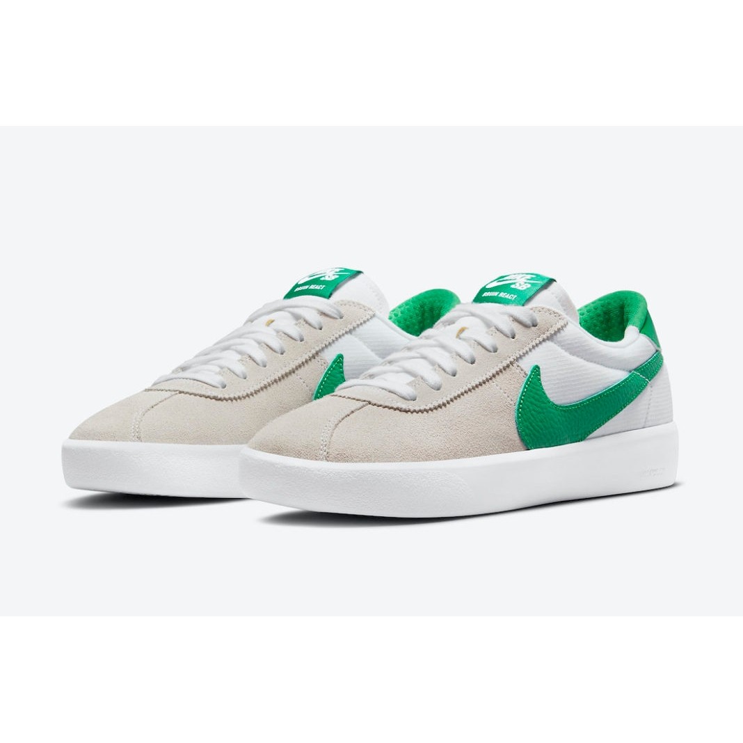Nike SB Bruin React - White/Lucky Green Shoes Mens at Cal Surf