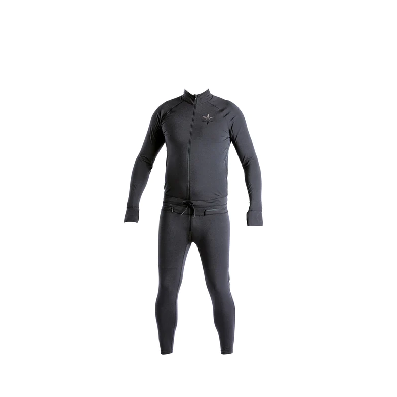 Hoodless Ninja Suit Zip Fly (Blk)