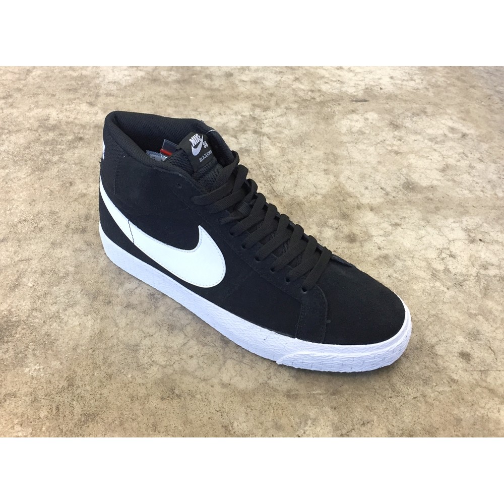 Nike Sb Zoom Blazer Mid Black White White White Shoes Mens At Cal Surf