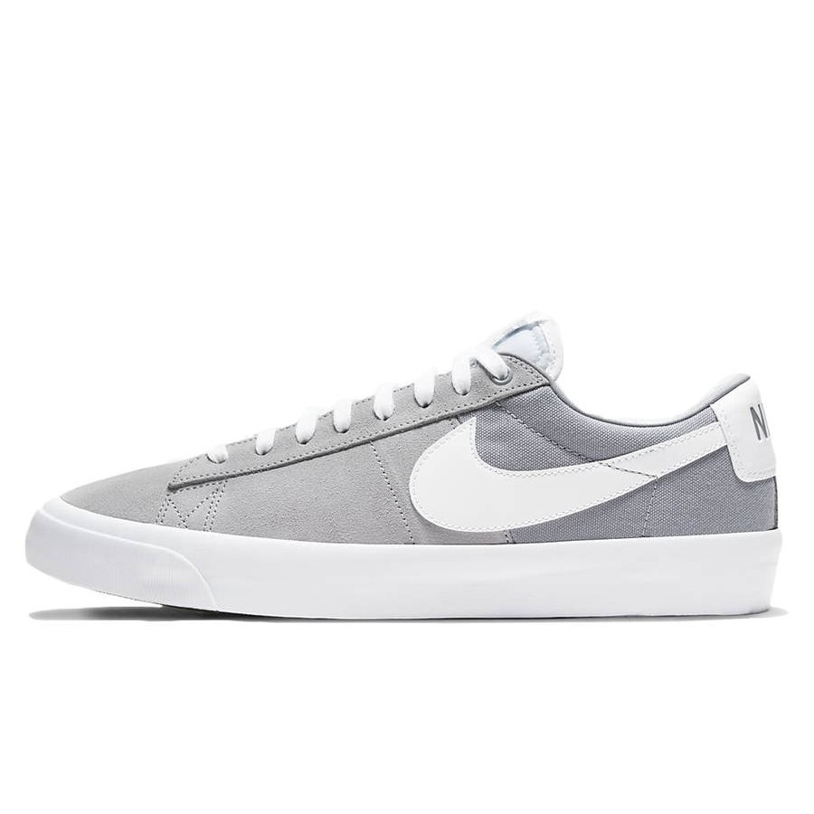 Nike Sb Zoom Blazer Low Pro Gt Grey Wht Grey Shoes Mens At Cal Surf