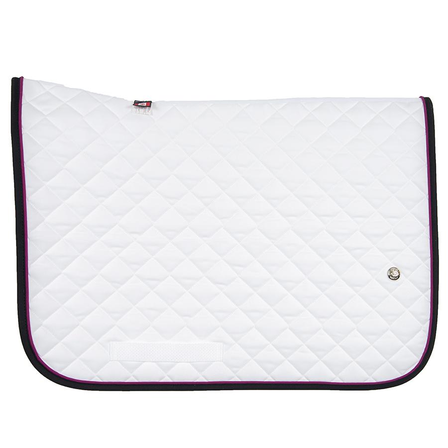 Ogilvy Equestrian Jump Baby Pad with Piping(White/Raspberry/Black) All