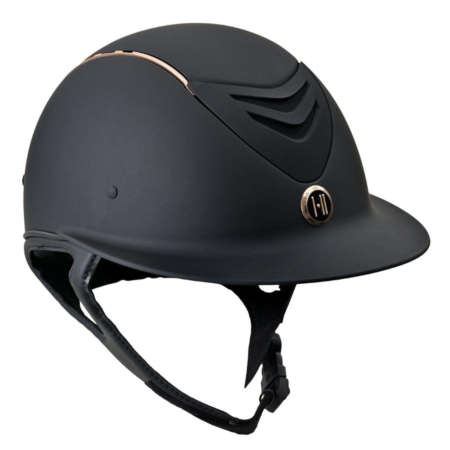 One K Avance CCS Helmet with MIPS Wide Brim (Black/Rose Gold) Helmets
