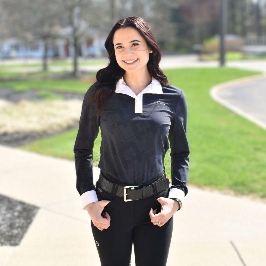 Is anyone selling a women's black show coat or a white show shirt in an x-small