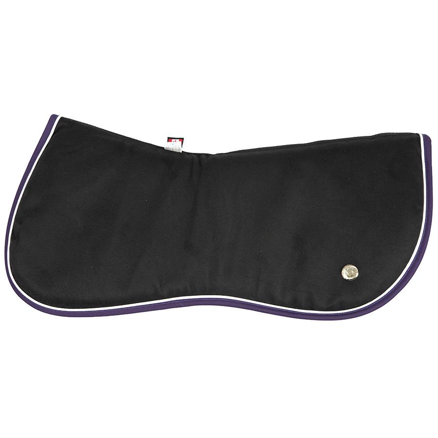 Ogilvy Equestrian Jump Half Pad (Black/White/Dark Purple) Half Pads at