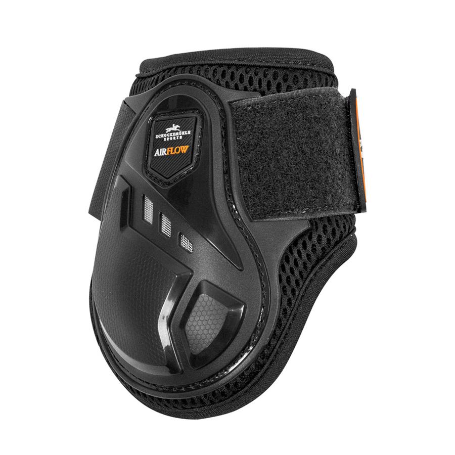 Schockemohle Air Flow Champion Fetlock Boots Black Hind Boots at Chagrin Saddlery Main