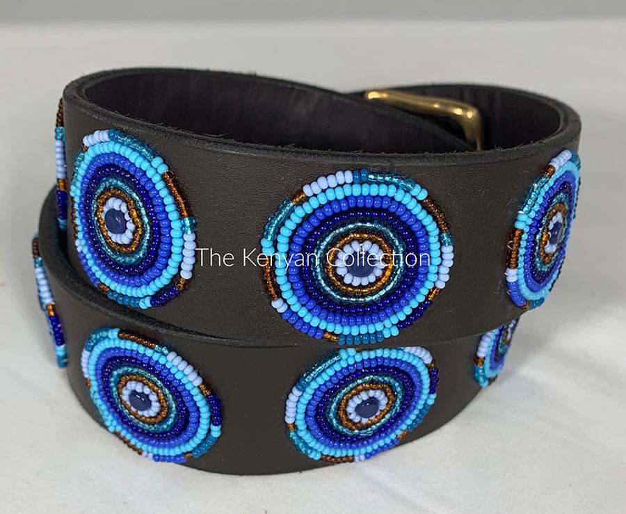 Blues Tone Beads Belt