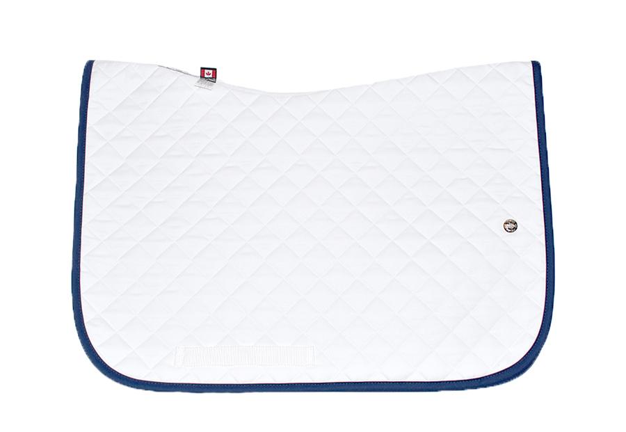 Ogilvy Equestrian Jump Baby Pad (White/Navy) Baby Pads at Chagrin