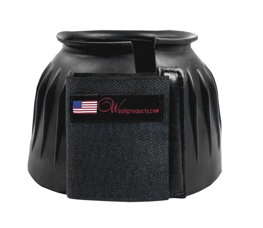 Walsh Leather Ribbed Velcro Bell Boots Bell Boots at Chagrin Saddlery Main