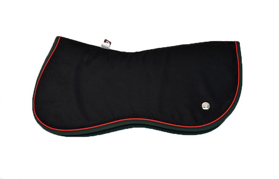 Ogilvy Equestrian Memory Foam Jump Half Pad (Black/Red/Hunter Green