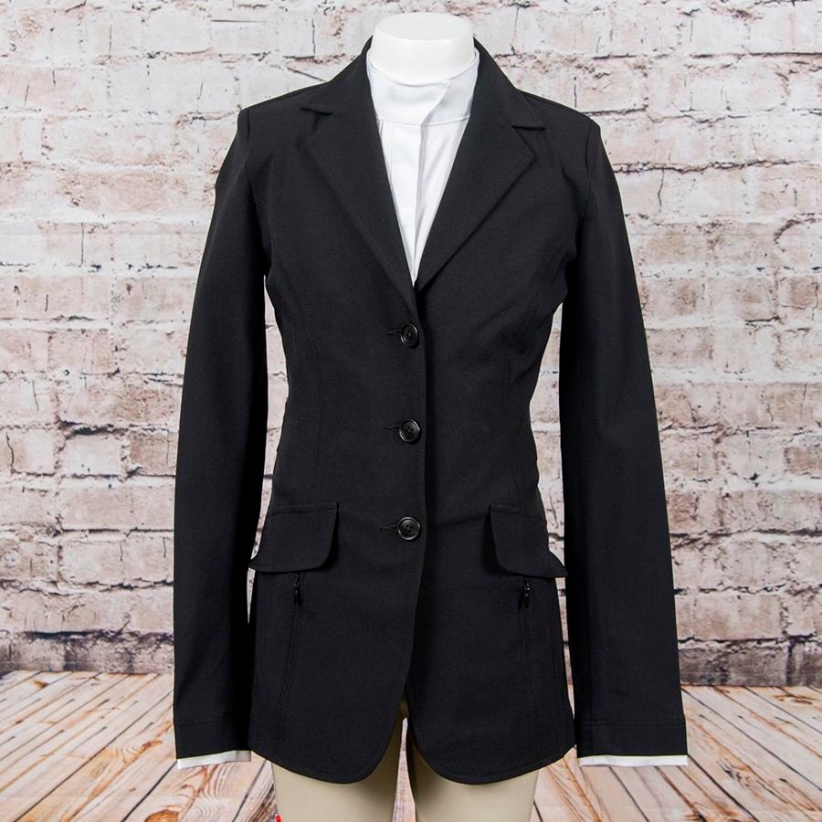 Charles Ancona Consigned Ladies Hunt Coat (Size 00, Black) Ladies Coats at Chagrin Saddlery Main