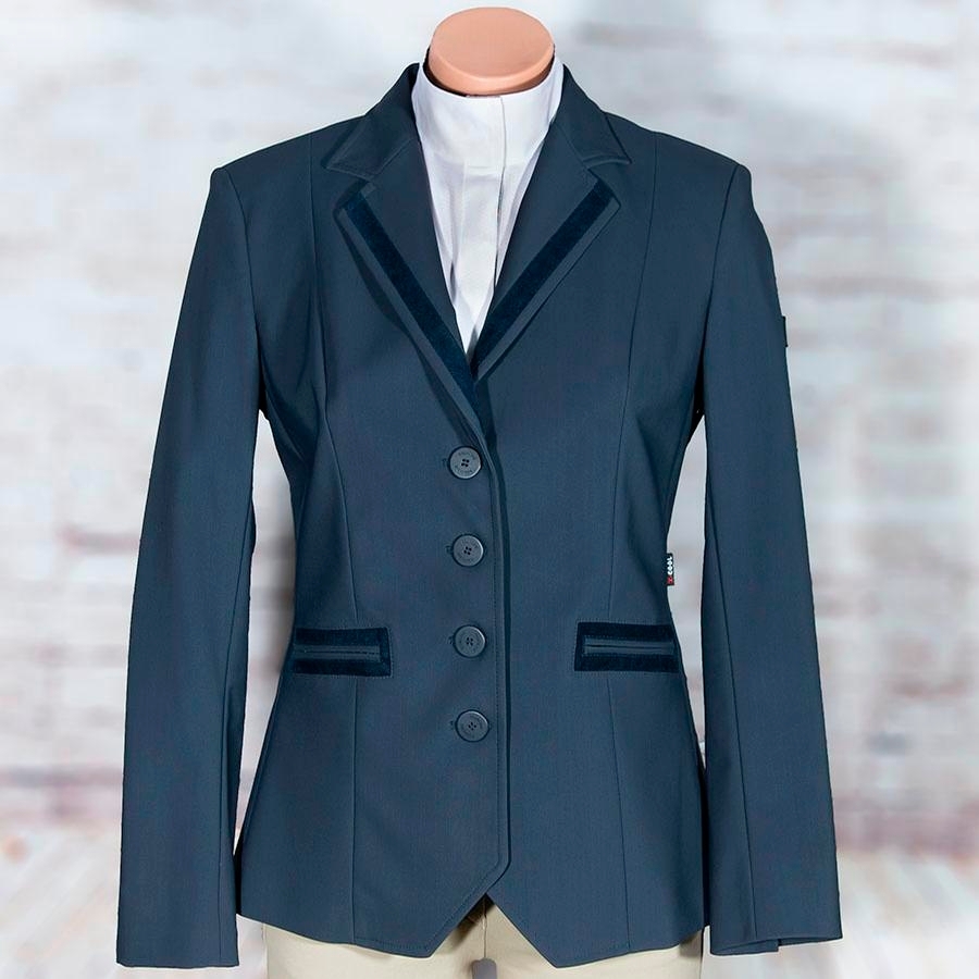Equiline Consigned Consigned Ladies Hunt Coat (Size: 42, Navy, 14620