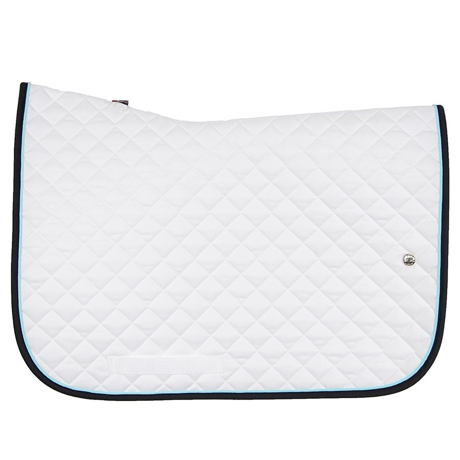Ogilvy Equestrian Jump Baby Pad with Piping (White/Ice Blue/Black) All