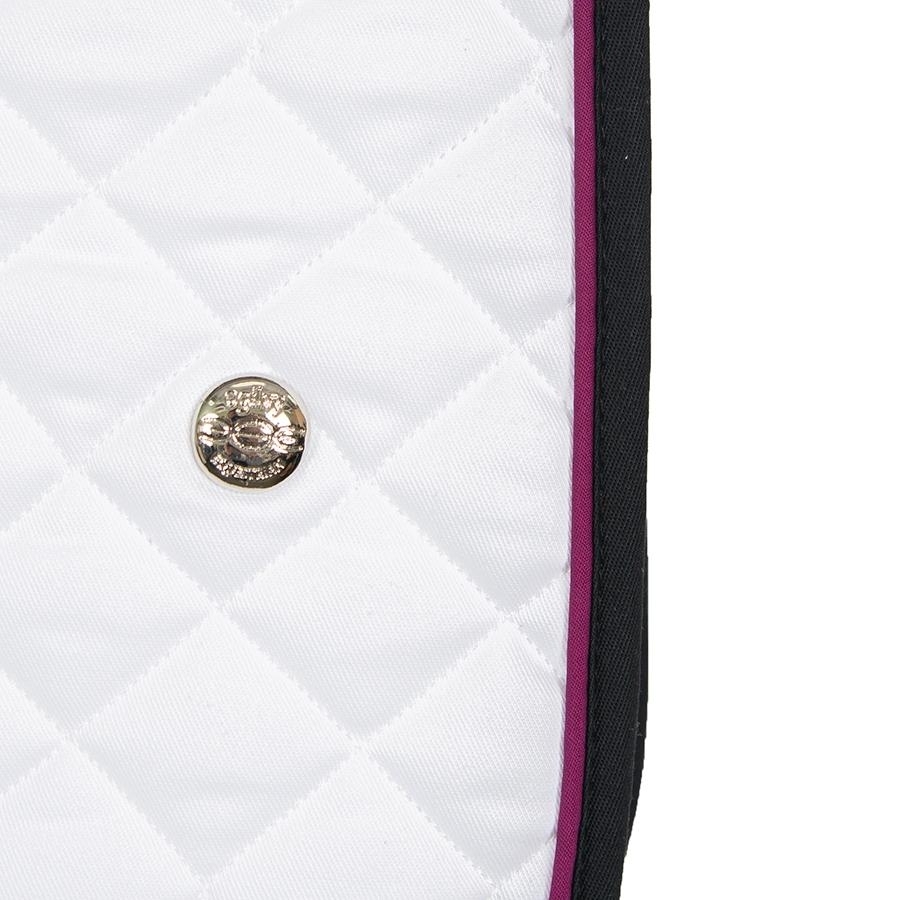 Ogilvy Equestrian Jump Baby Pad with Piping(White/Raspberry/Black) All