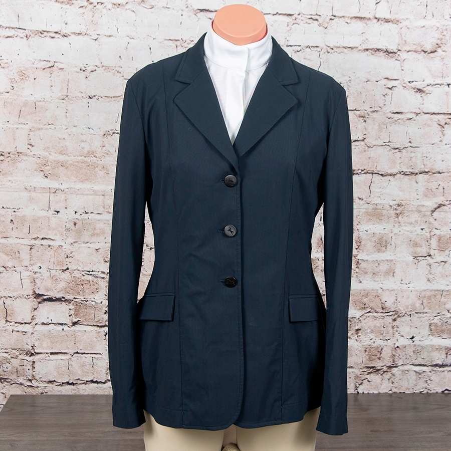 RJ Classics Consigned Ladies Monterey Hunt Coat (8 Reg, Navy) Ladies