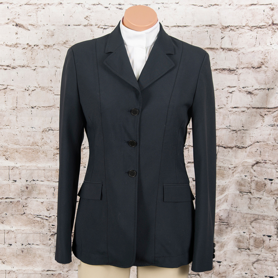 RJ Classics Consigned Ladies Skylar Hunt Coat (4R, Navy) Hunt Coats and