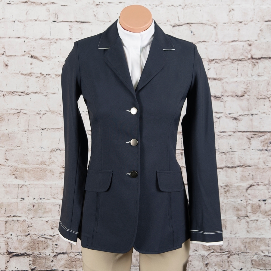 Charles Ancona Consigned Ladies Hunt Coat (Navy, 6) Ladies Coats at